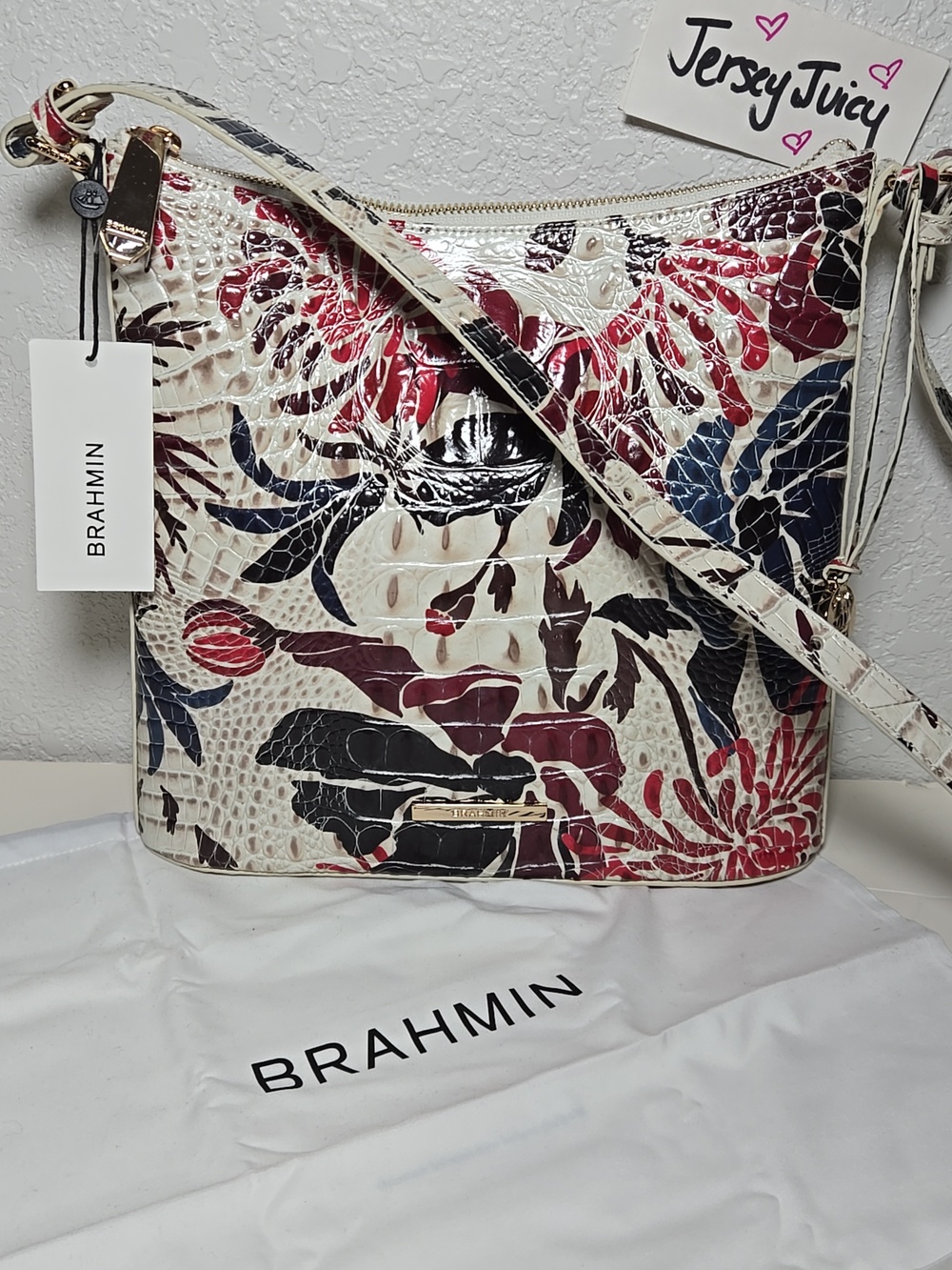 BRAHMIN Katie Extravaganza Melbourne Crossbody Bag Nwt & Dustbag